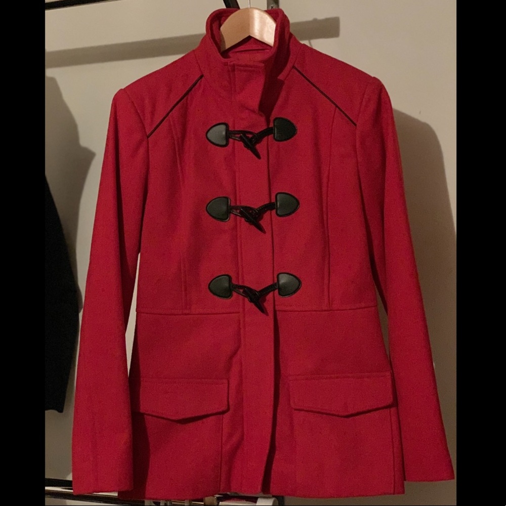 Rampage Red Jacket / Coat with toggle buttons.